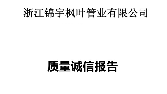 质量诚信报告-乾宇集团有限公司